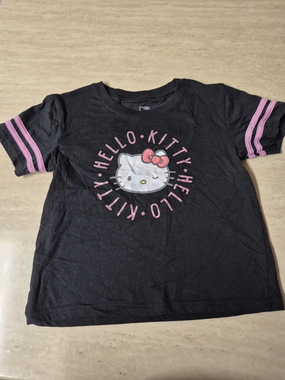 Sanrio Hello Kitty Black Tee with Pink Accents